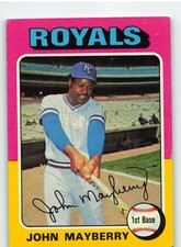 1975 Topps #95 John Mayberry - Kansas City Royals **Set Break**