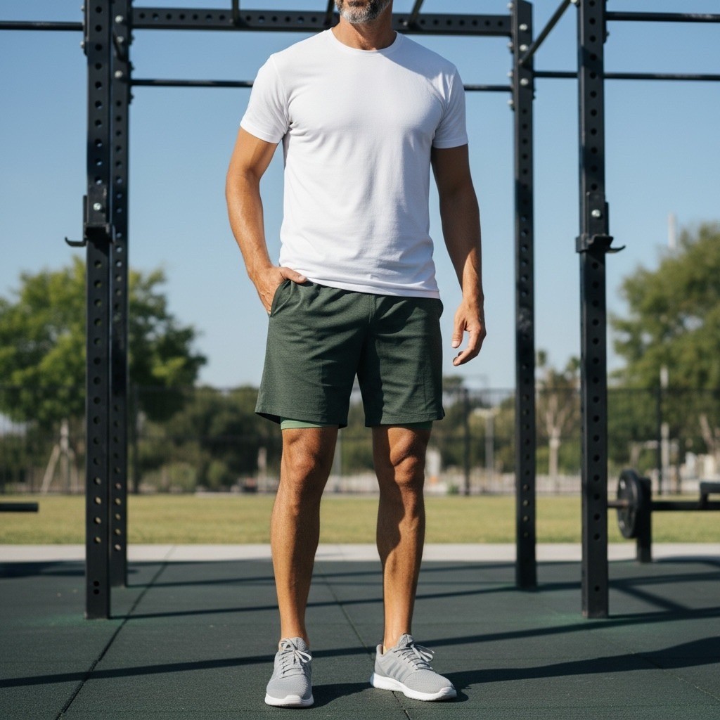 Lululemon Mens Pace Breaker Lined Shorts Dark Green Heathered Athletic Sz XL