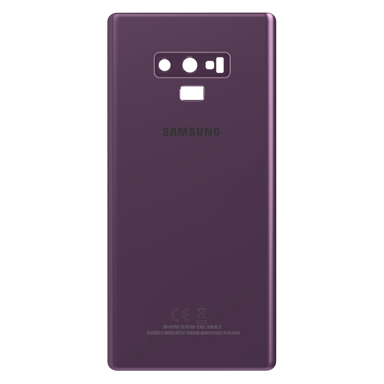 Vitre arrière Samsung Galaxy Note 9 Violet Original Service Pack face arrière de remplacement