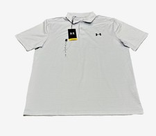 New Under Armour Mens Polo Performance Playoff 2.0 Loose Fit Golf Size Large NWT