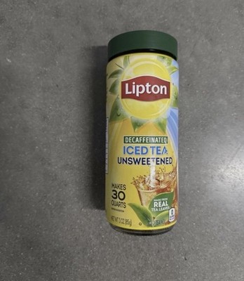 1 Lipton Unsweetened Decaffeinated Instant Tea Mix, 30 Quarts Get hard to find!