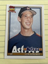 1991 Topps Traded - Luis Gonzalez #48T RC Rookie Card. rookie card picture