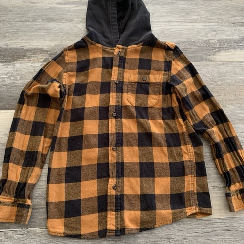 Boys Youth Plaid Long Sleeve Shirts Lot Size 10-12 Yrs Large L Buffalo Flannel - Picture 12 of 15