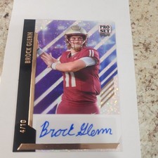 2024 LEAF GREEN PRO SET PURE GOLD SPARKLE BA-BG1 BROCK GLENN RC AUTO 4/10