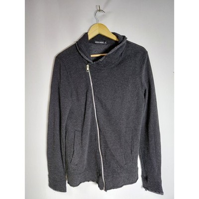 ANTONY MORATO Wool Knit Jacket Gray Solid Long Sleeve Wool Blend Men Size M