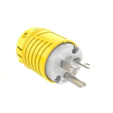 RVGUARD Electrical Replacement Plug, Extension Cord Ends Male Yellow 