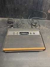 Atari 2600 CX-2600A Wood Grain Console With p...
