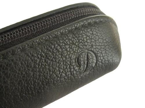 NEW FROM STOCK DUPONT BLACK LEATHER PENS CASE CASE COVER MODEL 2/3 SEATER MX752