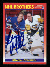 1991 Score Canadian #269 Brian Mullen Exclusively Signed Autographed NY Rangers