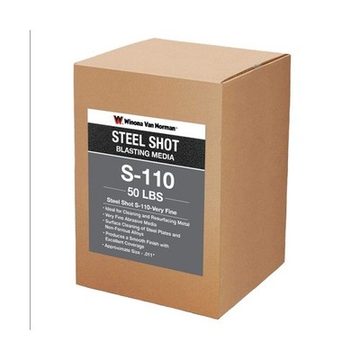 Steel Shot S-110 - Blasting Media - Fine Shot Size (50lb) 50.0 Pounds