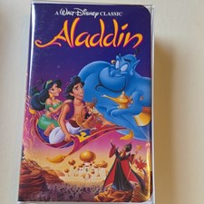 Walt Disney Home Video Aladdin VHS 1992 Walt Disney Classic NTSC G CC