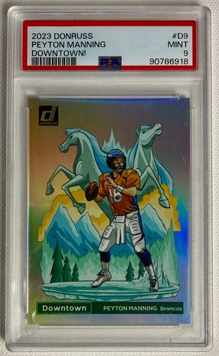 Peyton Manning #D-9 2023 Panini Donruss Downtown card