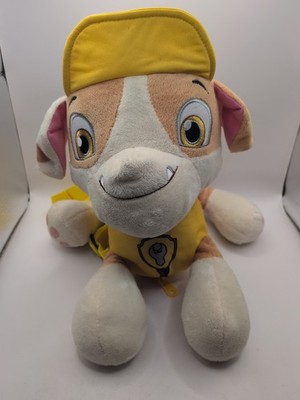 Nickelodeon Paw Patrol Rubble Rucksack Plüschtier Stofftier Teddy Tasche 10 Zoll Kopf bis Schwanz