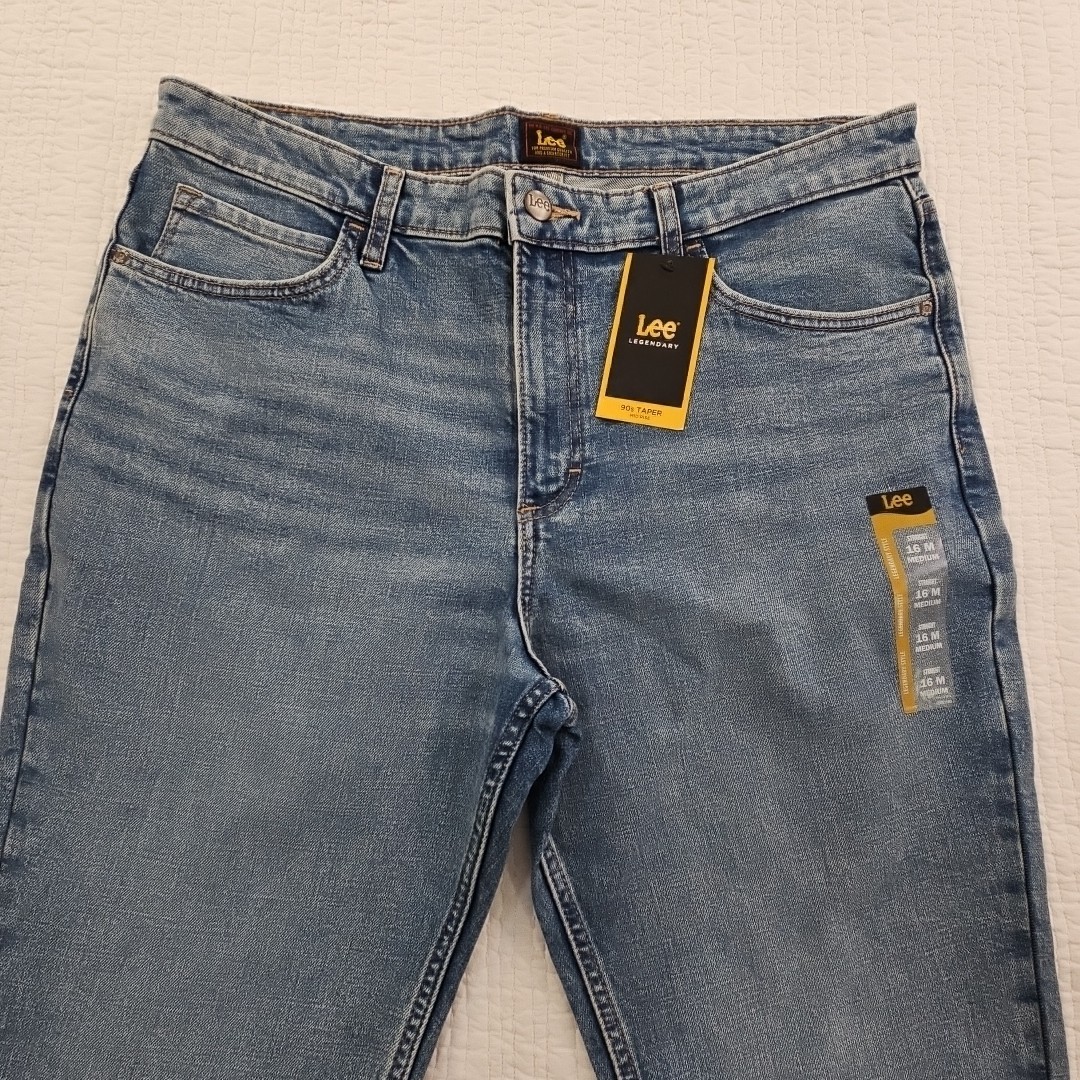 Lee Legendary Jeans Women's 16 (36x28) Med Wash 90's Taper Mid Rise NEW Stretch thumbnail 3