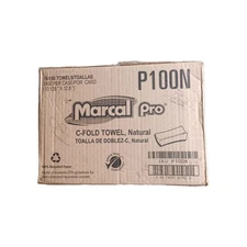 Marcal Pro P100N C-fold Natural Hand Paper Towels 16 Packs ( 2400 Towels)