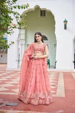Designer Lehenga Choli Set Indian Wedding Party Wear Outfit Embroidered Drees