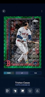   TRISTON CASAS digital bunt GREEN GEOMETRIC   RARE  