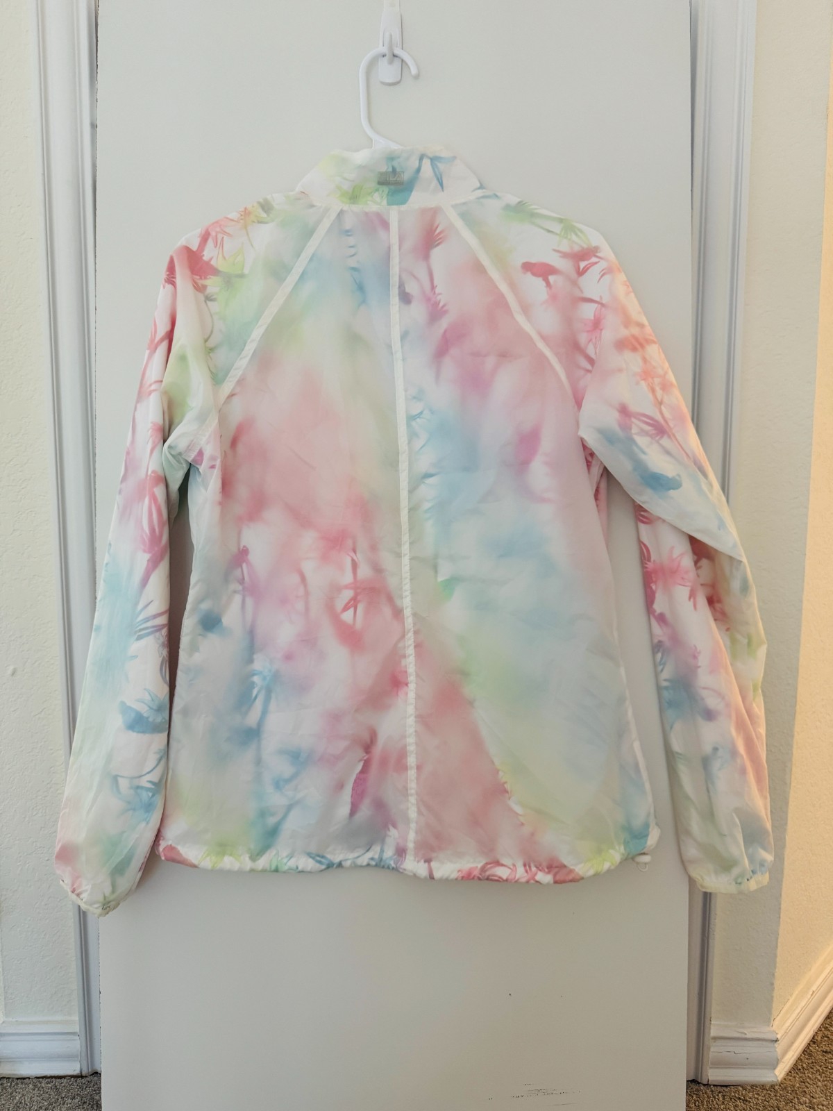 Giacca a vento FILA SPORT donna Med rosa tropicale viola zip leggera