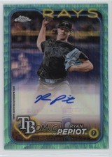 2024 Topps Chrome Update Aqua Wave Refractor /199 Ryan Pepiot #AC-RP Auto 1f5h