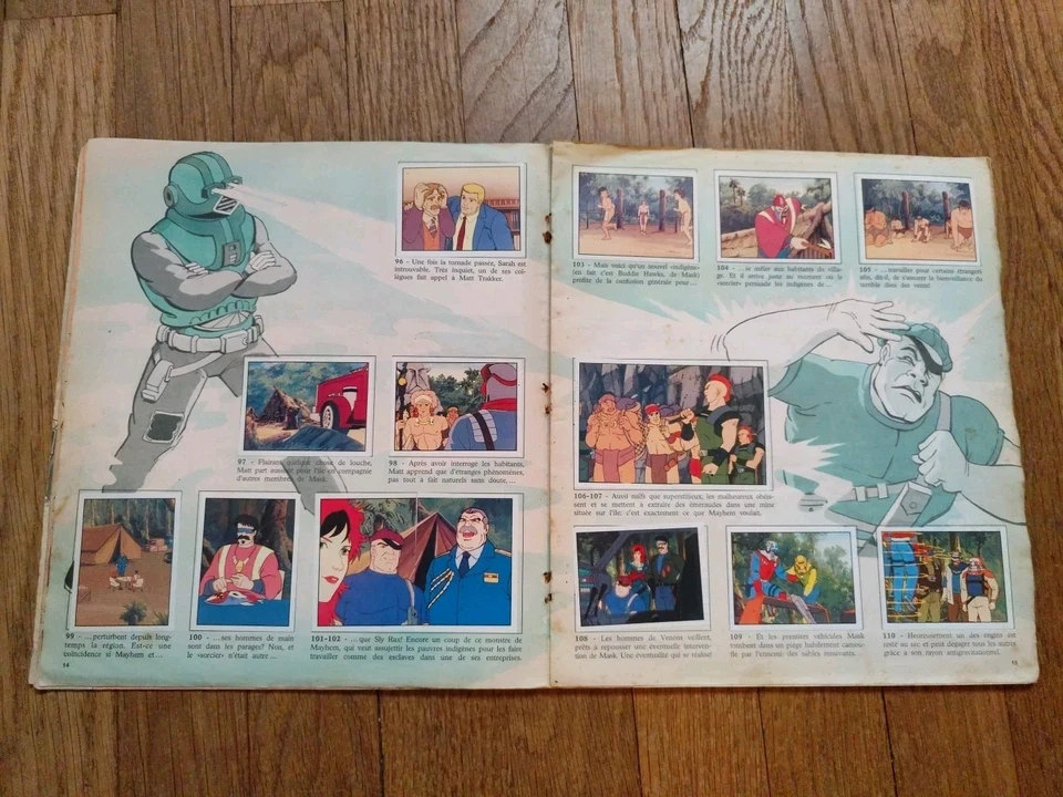 Mask Album Complet Panini 1988 - Photo 3/4