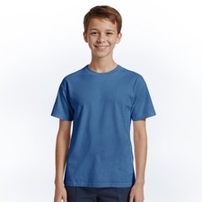 Couver Youth Boys Girls Classic Fit Cotton Crewneck Short Sleeve Tee , 1 Piece