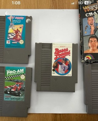 NES Original Retro Spiele: Tom und Jerry, Pro-AM, Bases Loaded und Wrestle Mania