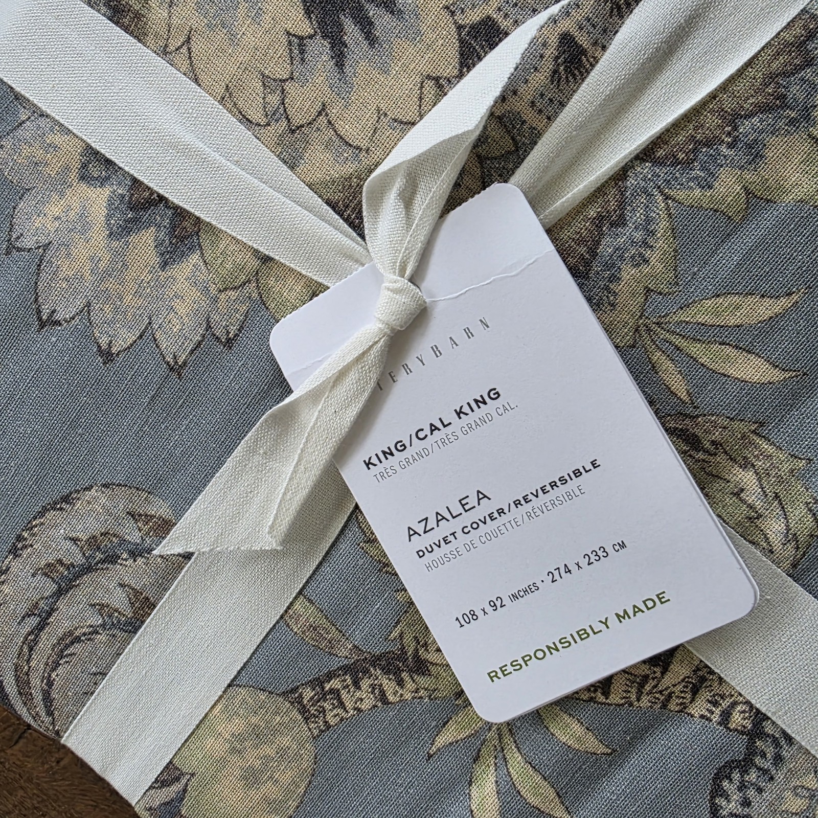 NEW Pottery Barn AZALEA PALEMPORE Duvet Cover King/California King & 2 euro sham