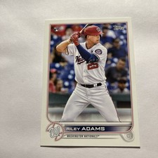 2022 Topps #158 Riley Adams RC Washington Nationals
