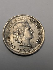 Switzerland Helvetia 10 Rappen (Franc) 1969