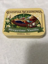 Celestial Seasoning Mini Tea Tin Sleepytime Herbal Teddy Bear Hammock Empty 2014