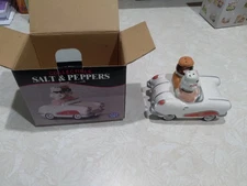 Clay Art Collectible Cruisin' Hounds Salt & Peppers #7314