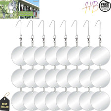 Bird Scare Discs Set of 24 Large Double Sided Reflective Bird Reflectors