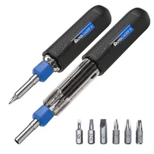 Screwdriver Multi Tool Magnetic | Multi-Bit Auto Loading Barrel Patented | Er...