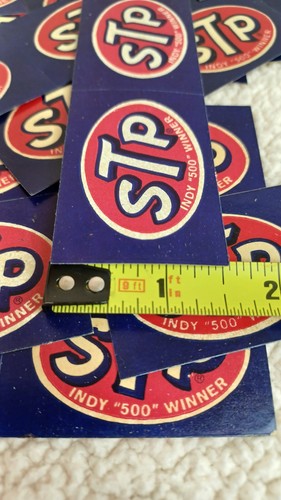 Vintage Original STP Indy 500 Gewinner Aufkleber 200 Stück (100 Blatt) klein Mini - Bild 11 von 20