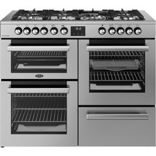 Belling 444411806 Cookcentre 110DF 110cm Dual Fuel Range Cooker 7 Burners