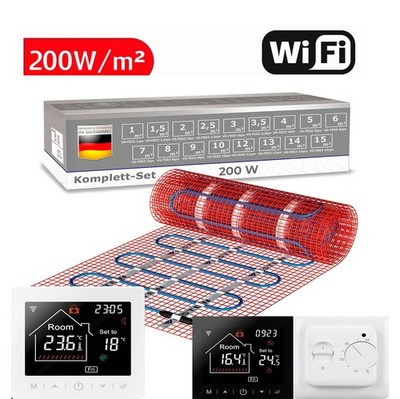 elektrische fußbodenheizung - elektro 200W Fliese bad set Bodenheizung komplett