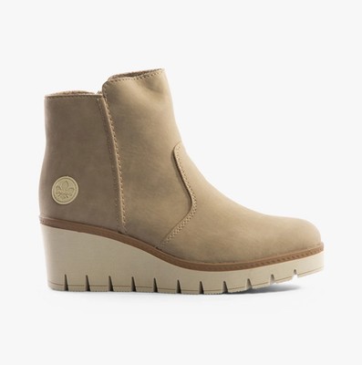 Rieker Y5065 Damen Stiefeletten Wildleder Reißverschluss Warmfutter Freizeit