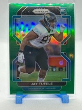 Jay Tufele 2021 Panini Prizm - Green Prizm #440 (RC) Jacksonville Jaguars