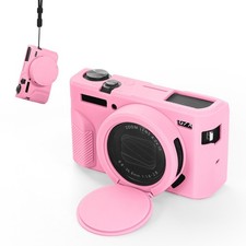 Protective Silicone Camera Case for Canon G7X Mark II Slim Fit with Lens Cover