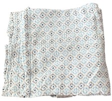 Aden Anais 40x40 Muslin Baby Blanket Blue Gray Geometric