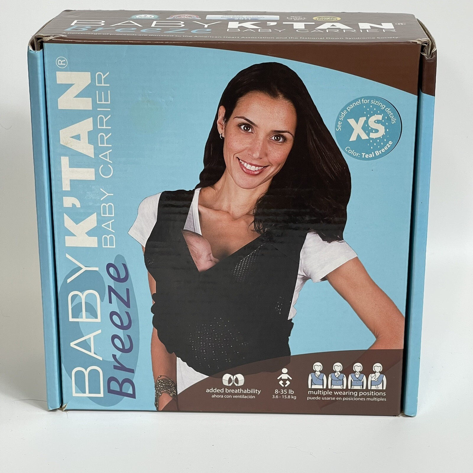 Baby K'tan ORIGINAL Baby Carrier - Teal Breeze-X Small-image