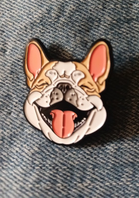 BULLDOG-ENAMEL PIN-SHIP ALL THE PINS YOU BUY FOR $4.99-VISIT OUR STORE