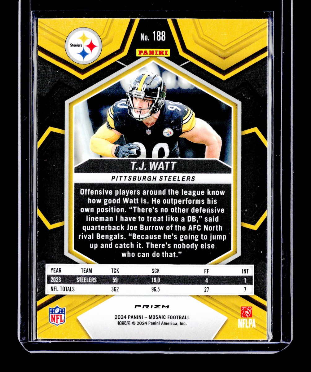 2024 Panini Mosaic T.J. Watt Mosaic Camo Pink #188 | eBay