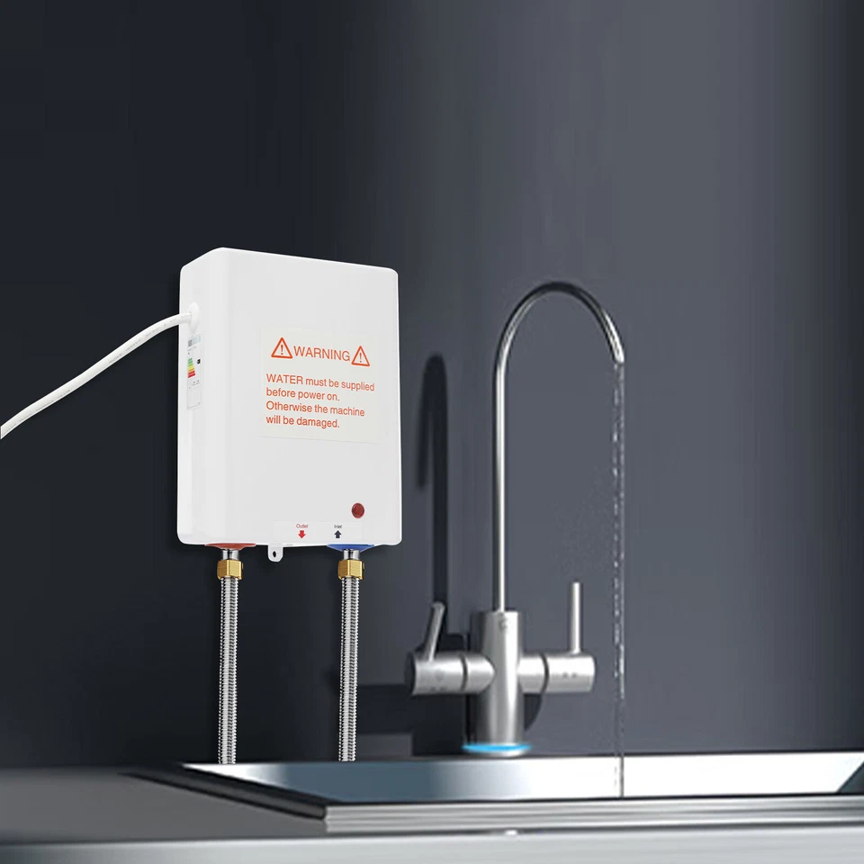 Scaldabagno Elettrico 3500W 230V Piccolo Scaldabagno per Cucina Bagno - Immagine 3 di 4