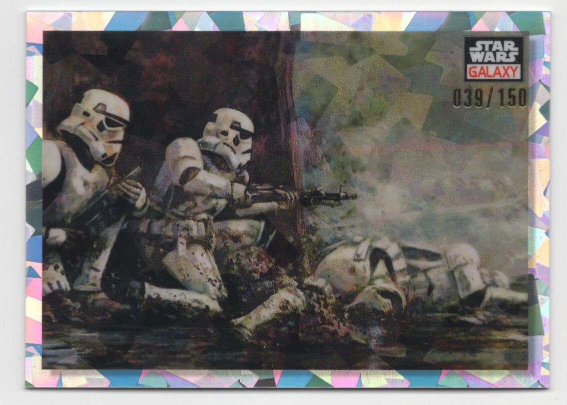 2023 Topps Chrome Star Wars Galaxy - Pinned Down Atomic Refractor /150