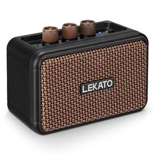LEKATO Mini Guitar Amp Bluetooth Portable Electric Bass Amplifier Rechargeable