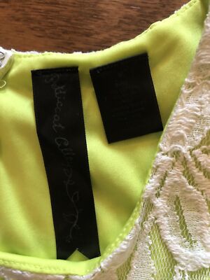 off white neon green dress Ella Neon Green Neon Lime Off White Short Dress