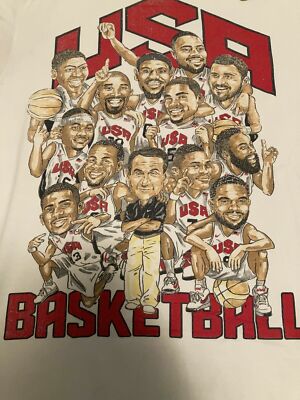 12 Nike Team Usa Olympic Basketball Roster Shirt Kd Kobe Bryant Lebron Men S M Ebay