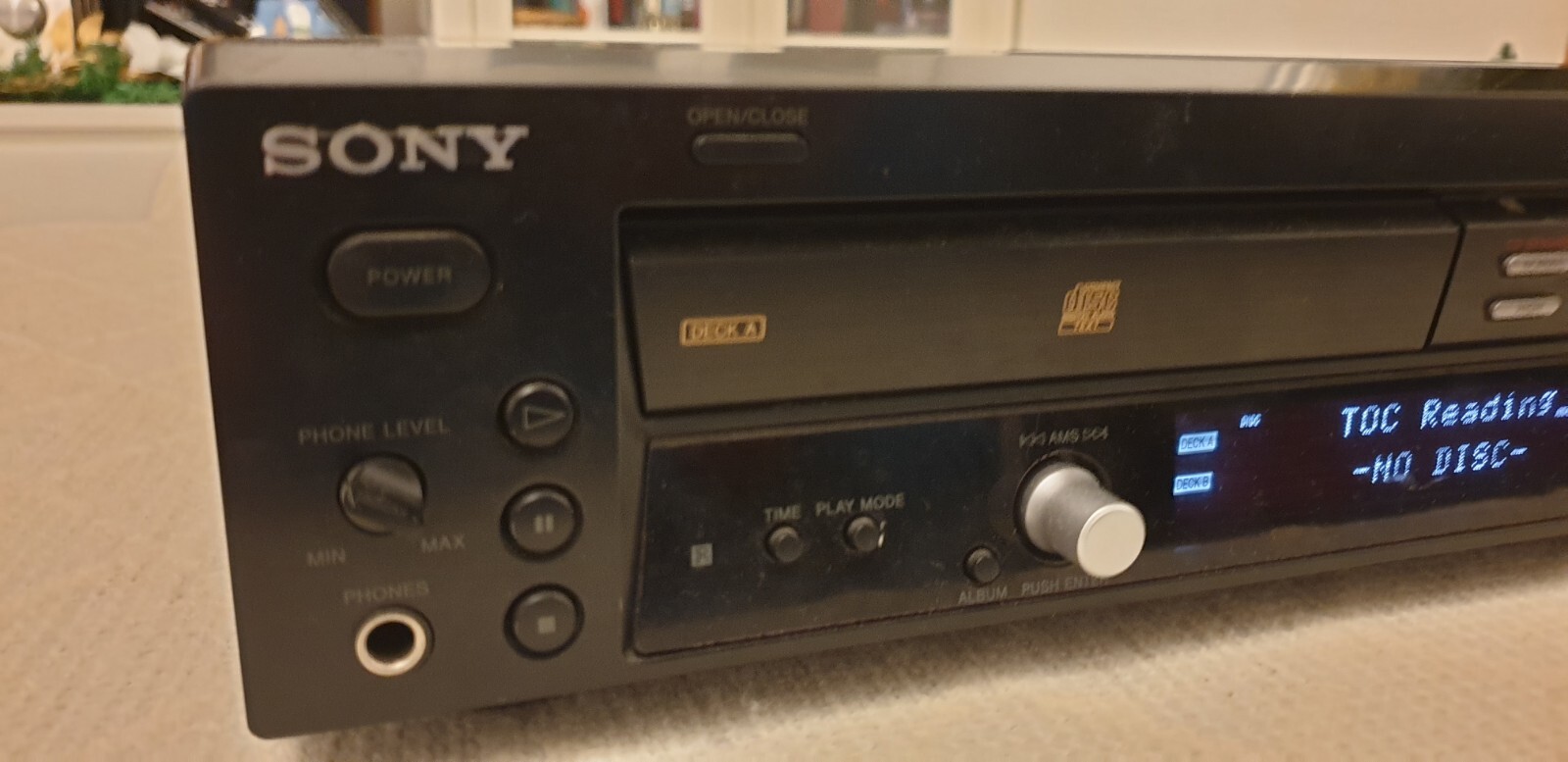 SONY RCDW100 Combination Twin Deck CD Player CD Recorder (Read