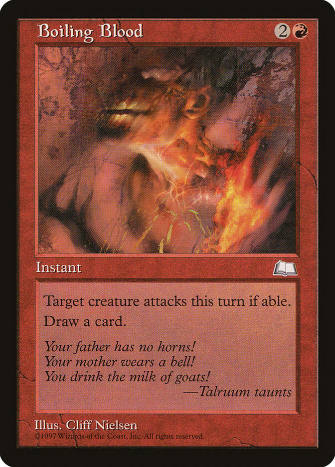 1997 Boiling Blood Weatherlight Magic the Gathering MTG LP